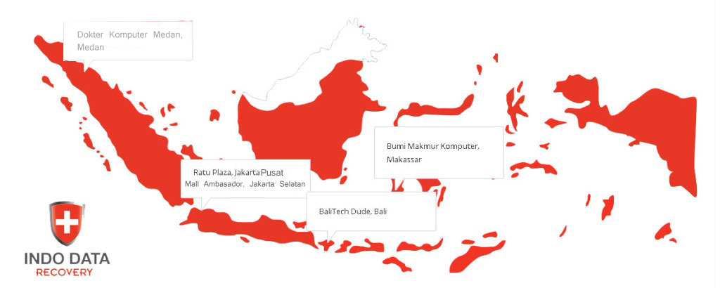 Peta lokasi Indo data recovery